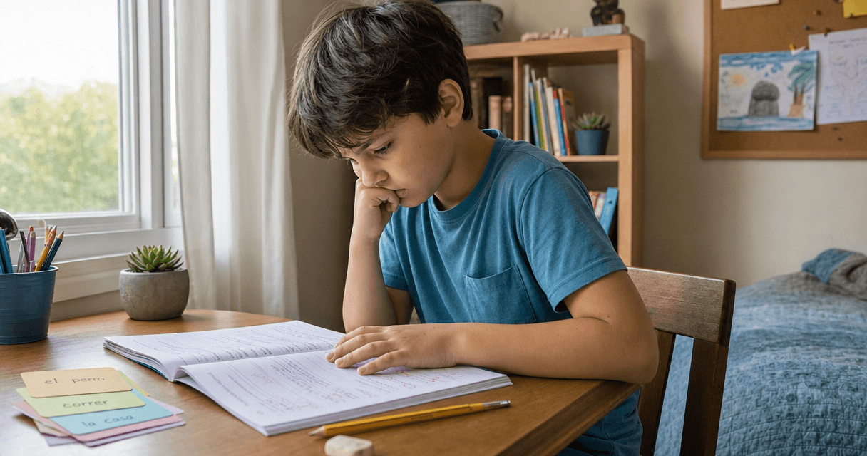 Image for "What Are the Most Common Mistakes Kids Make When Learning Spanish?"
